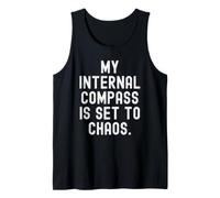 ma Boussole Interne est réglée sur Chaos Witty Observational Débardeur