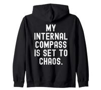 ma Boussole Interne est réglée sur Chaos Witty Observational Sweat à Capuche