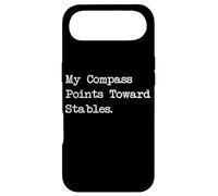 Ma Boussole Pointe vers Stables Sarcastic Horse Travel Line Coque pour iPhone Air