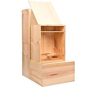 Ma Bouteille - Caisse en Bois à Glissière capacité 6 Bouteilles de Bordeaux, Bourgogne ou Champagne 75cl - Lot de 4