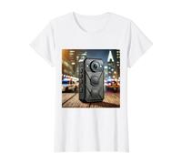 Ma caméra corporelle est allumée - Une caméra Bodycam Regarde Un BMV T-Shirt Graphique avec Valeur, Femme, Blanc, S