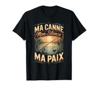Ma Canne Mon Silence Ma Paix Pêche Étang T-Shirt