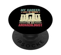 Ma carrière est en ruine Je suis archéologue PopSockets PopGrip Adhésif