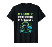 Ma carrière : Professional Respawner Neon Gaming Design T-Shirt