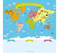 Larousse – Cartes Montessori – Ma Carte du Monde et Ma Carte d'Europe – 2 cartes, 40 aimants