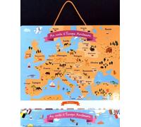 Ma Carte Du Monde Montessori Et Ma Carte D'europe Montessori - 2 Cartes Et 40 Aimants Pour Découvrir Le Monde !