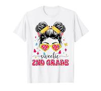 Ma chérie 2e année Pun en désordre Premier Jour d'écolière T-Shirt