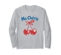 Ma Chérie French Cherry Fruit Romantic Cute Manche Longue