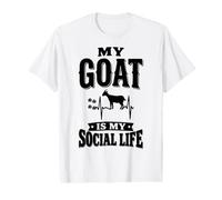 Ma chèvre est ma Vie Sociale T-Shirt Graphique avec Valeur