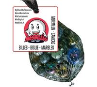 Ma Collection de Billes Multi-Couleurs, 28 Billes en Verre Univers : Billes, calots et Mini Billes