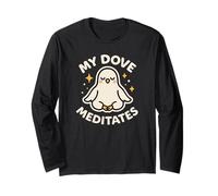 Ma Colombe méditée sur Le thème de l'oiseau Mignon Manche Longue