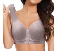 Ma commande avec boutonnière sur le devant sans maillot de corps réglable, grand soutien-gorge bonnet avec joli dos, d, XL