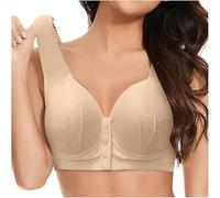 Ma commande avec boutonnière sur le devant sans maillot de corps réglable, grand soutien-gorge bonnet avec joli dos, b, XL