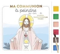 MAM-E Coffret Ma communion à peindre – 12 cartes, pinceau et peintures inclus