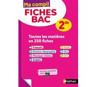 Toutes les matières Seconde - Ma Compil fiches BAC - Programme 2025-2026 - Tout-en-un 2de - Français, Histoire-Géographie, Physique-Chimie, Anglais, Maths, SVT, SES (Sciences économiques et sociales)