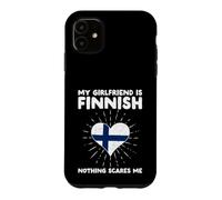 Ma Copine est finlandaise, Rien ne m'effraie - Finland Heart Coque pour iPhone 11