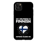 Ma Copine est finlandaise, Rien ne m'effraie - Finland Heart Coque pour iPhone 11 Pro Max
