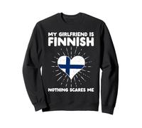 Ma Copine est finlandaise, Rien ne m'effraie - Finland Heart Sweatshirt