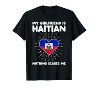 Ma Copine est haïtienne, Rien ne m'effraie - Haiti Heart T-Shirt Graphique avec Valeur