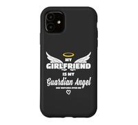 Ma Copine est Mon Ange, Elle me Regarde en mémoire Coque pour iPhone 11