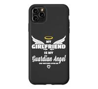 Ma Copine est Mon Ange, Elle me Regarde en mémoire Coque pour iPhone 11 Pro Max