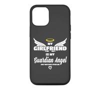 Ma Copine est Mon Ange, Elle me Regarde en mémoire Coque pour iPhone 12/12 Pro