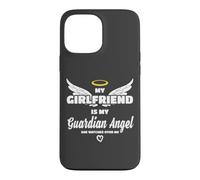 Ma Copine est Mon Ange, Elle me Regarde en mémoire Coque pour iPhone 13 Pro Max