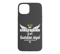 Ma Copine est Mon Ange, Elle me Regarde en mémoire Coque pour iPhone 15 Plus