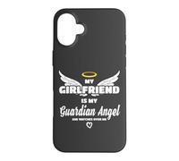 Ma Copine est Mon Ange, Elle me Regarde en mémoire Coque pour iPhone 16 Plus