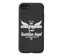 Ma Copine est Mon Ange, Elle me Regarde en mémoire Coque pour iPhone SE (2020) / 7/8