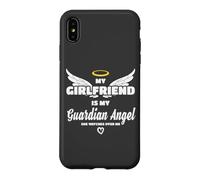 Ma Copine est Mon Ange, Elle me Regarde en mémoire Coque pour iPhone XS Max
