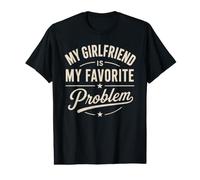 Ma Copine est Mon problème préféré, Mon Petit ami Sarcastique T-Shirt Graphique avec Valeur