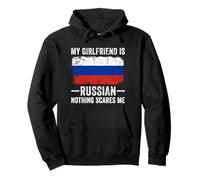 Ma copine est russe, rien n'effraie un petit ami drôle Sweat à Capuche