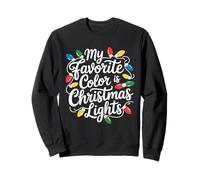 Ma Couleur préférée est Les lumières de Noël Sweatshirt