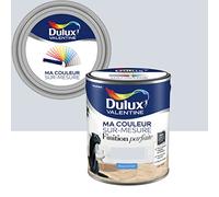 Ma Couleur Sur-mesure par Dulux Valentine - Peinture Intérieure Murs, Plafonds, Boiseries - Finition Parfaite - 98% d'opacité - Mat BLEU ACIER PÂLE 2,5 L - Palette Sens