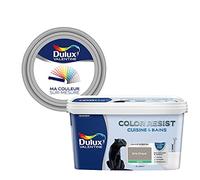 Ma Couleur Sur-Mesure par Dulux Valentine - Peinture Intérieure Murs, Plafonds, Boiseries - Palette Authentique, Cuisine & Bain Satin, Gris Chaud , 2 L