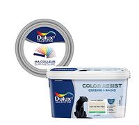 Ma Couleur Sur-Mesure par Dulux Valentine - Peinture Intérieure Murs, Plafonds, Boiseries - Palette Authentique, Cuisine & Bain Satin, Jonc de Mer Pâle, 2 L