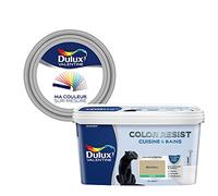 Ma Couleur Sur-Mesure par Dulux Valentine - Peinture Intérieure Murs, Plafonds, Boiseries - Palette Intemporelle, Cuisine & Bain Satin, Bambou , 2 L