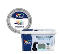 Ma Couleur Sur-Mesure par Dulux Valentine - Peinture Intérieure Murs, Plafonds, Boiseries - Palette Naturelle, Cuisine & Bain Satin, Vert Celadon , 2 L