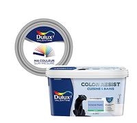 Ma Couleur Sur-Mesure par Dulux Valentine - Peinture Intérieure Murs, Plafonds, Boiseries - Palette Naturelle, Cuisine & Bain Satin, Outremer Pastel, 2 L
