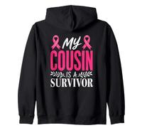 Ma cousine est Une survivante Sensibilisation au Cancer du Sein Sweat à Capuche