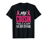 Ma cousine est Une survivante Sensibilisation au Cancer du Sein T-Shirt Graphique avec Valeur