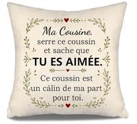 Ma cousine Serre ce Coussin et sache Que tu ES aimée Housses de Coussin pour Cousine Anniversaire Cadeau de Noël (cousine)