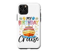 Ma croisière d'anniversaire, gâteau d'anniversaire, Bateau de croisière Coque pour iPhone 11 Pro