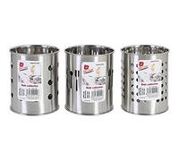 Ma Cuisine - Pot à Couverts en Acier Inoxydable 12,8 cm - Modèles Assortis