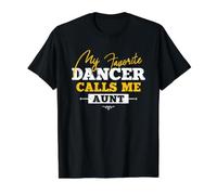 Ma Danseuse préférée m'appelle Tante Dance Auntie T-Shirt Graphique avec Valeur