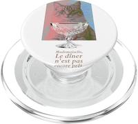 Ma Demoiselle, Le dîner Nest Pas Encore prêt à Manger pour Chat PopSockets PopGrip pour MagSafe