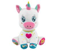 Ma Douce Licorne Peluche Interactive Éducative Musicale Bébé Dès 6 Mois | 5 boutons lettres chiffres formes et couleurs à découvrir | doudou d'éveil sensoriel et ludique | cadeau de naissance idéal