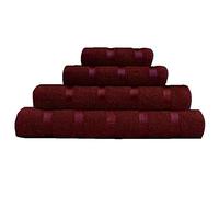 Ma en Ligne Super Doux de Luxe Coton égyptien Fancy Serviette de Bain et Drap Main Serviette de Visage One Size Wine Bath Towel One Size