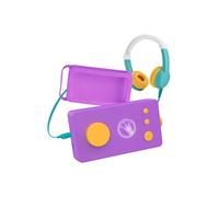 Lunii - Ma Fabrique à Histoires Violette Nouveau Modèle avec Casque Octave et Coque Odile Violette - Conteuse pour Enfants de 3 à 8 Ans - Livre audio de 24 histoires interactives inclus - Pack de voya